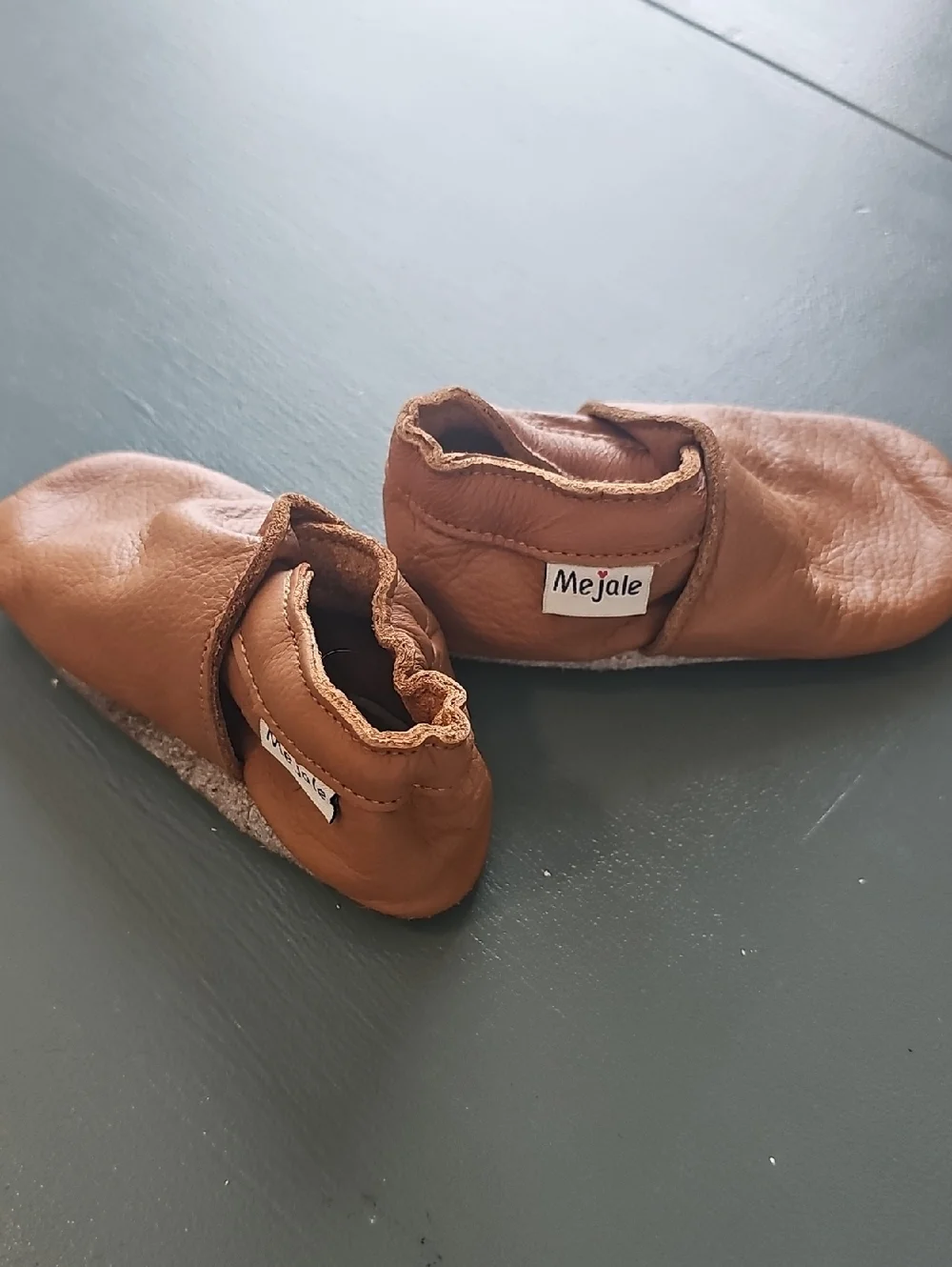 Kbaby,‎ Todler Mejale  Moccosins Leather Slip-On Shoes - Brown.